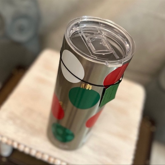 **SOLD On Mercari** Kate Spade Christmas Balls Tumbler - Picture 2 of 3